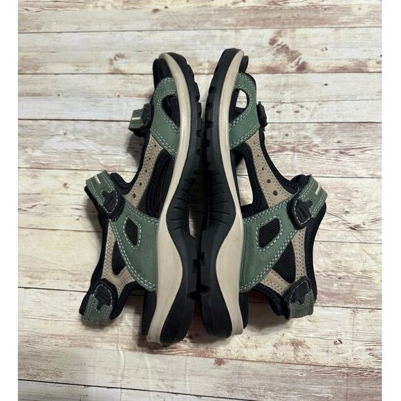 ECCO Yucatan Sandals Women's Size EU 39 8.5 Hiking Adjustable Straps Matcha Sand - Picture 5 of 8